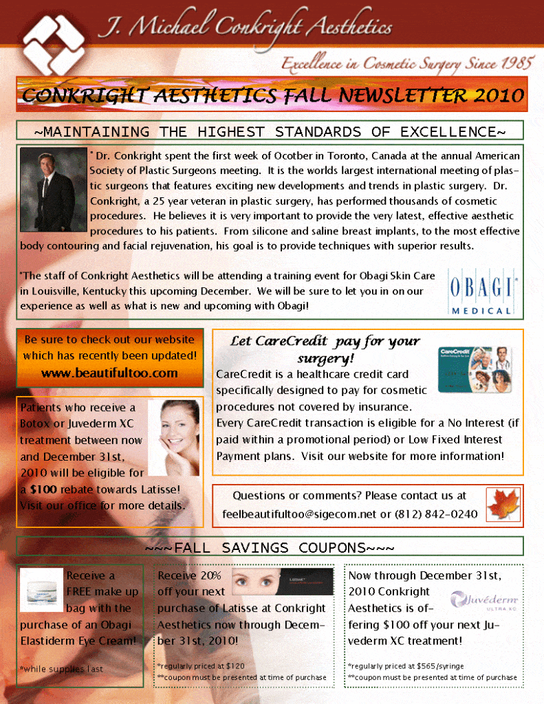 fall newsletter2010