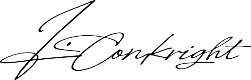 J. Conwright signature in elegant handwritten script